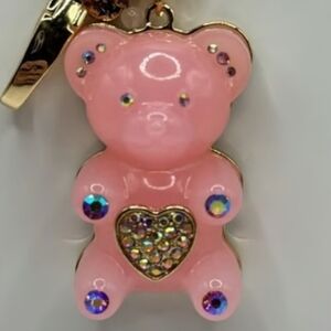 NEW Betsey Johnson Gummy Bear Handbag Charm in Pink